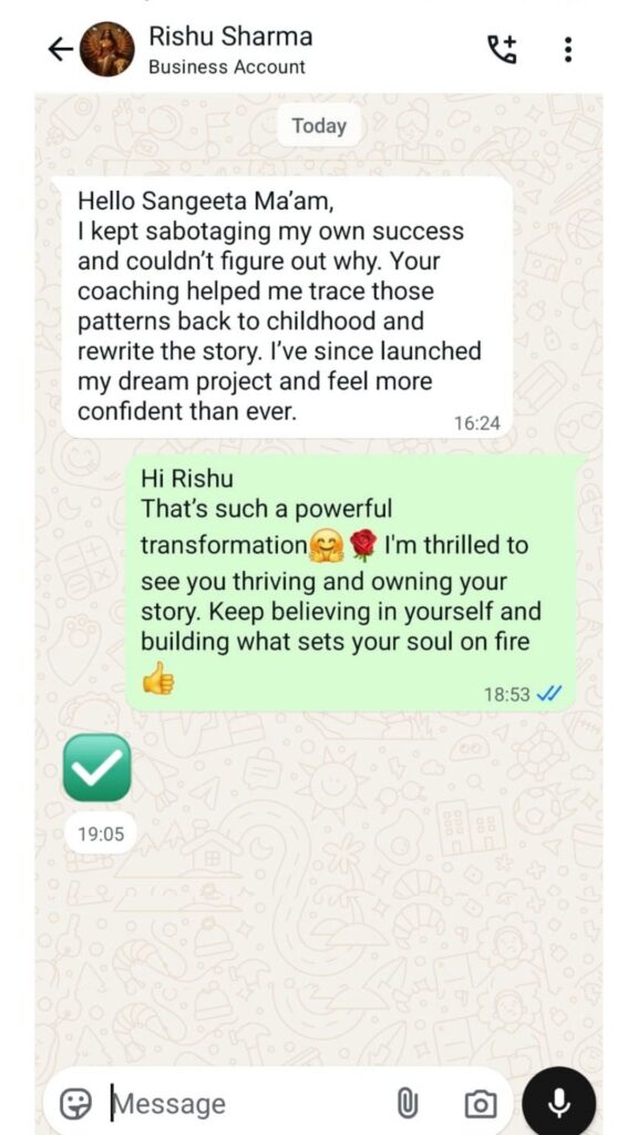 best therapist in india - sangeeta sharma - reviews