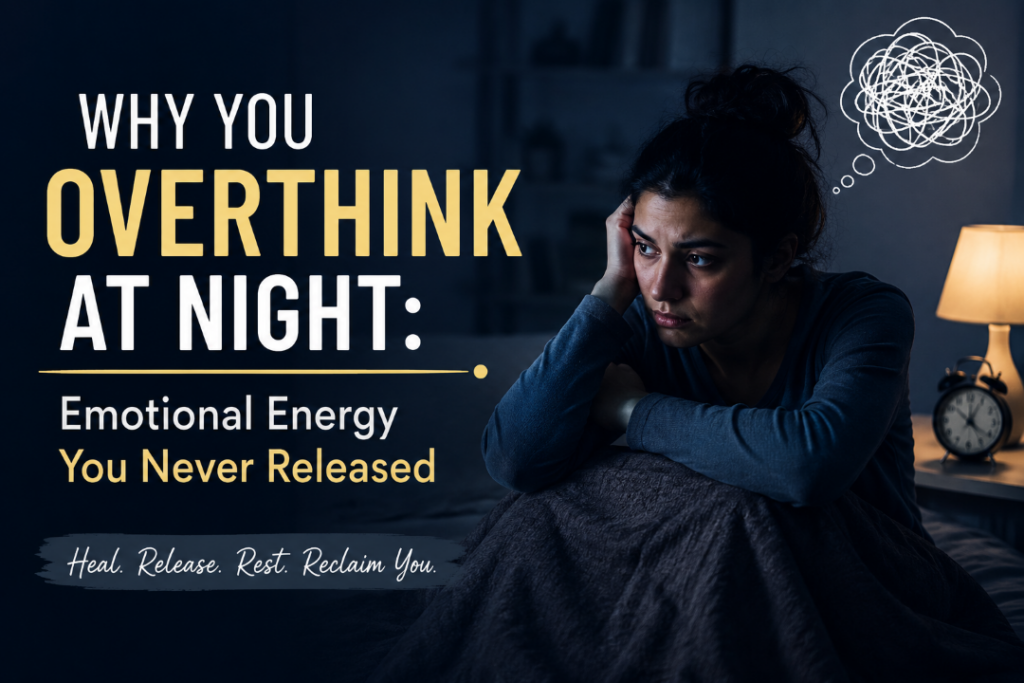 why you overthink at night - emotional burnout and energy healing by best emotional wellness coach sangeeta