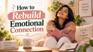 how to rebuild emotional connection with yourself - tips by best relationship coach sangeeta