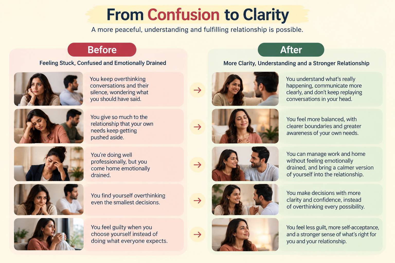 From confusion to clarity through life coaching